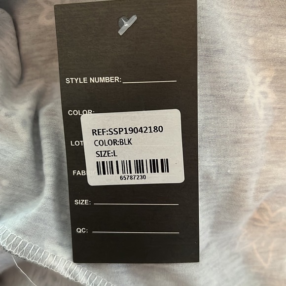 REBORN Short Sleeved Cold Shoulder Boho Tunic Top - Picture 8 of 10